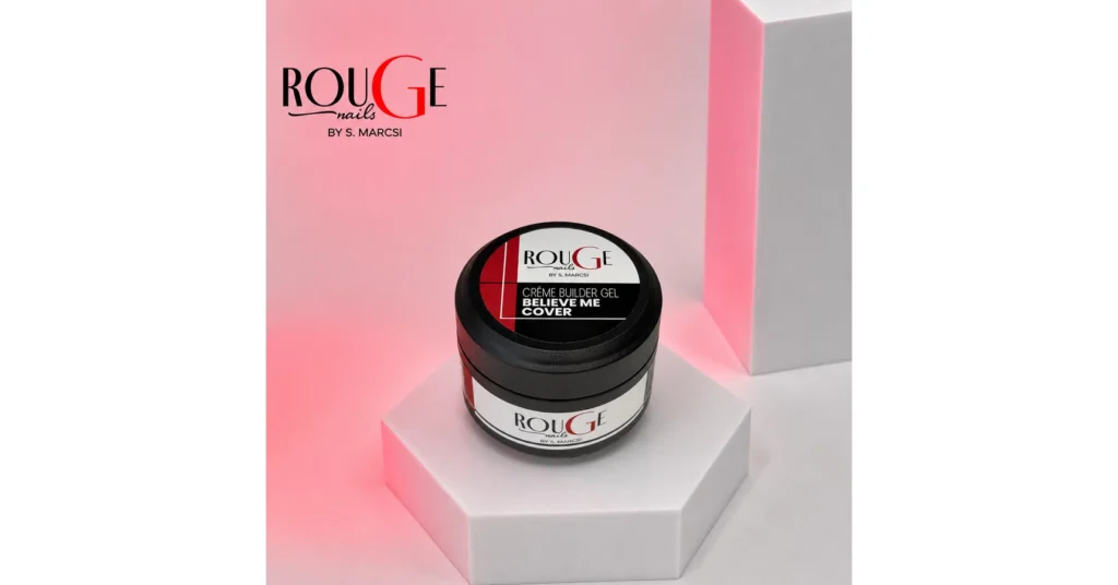 Rouge Nails Créme Builder Gel Believe Me Cover 30 ml light cover builder gel for nail bed extensions, infills and filed smile line techniques.