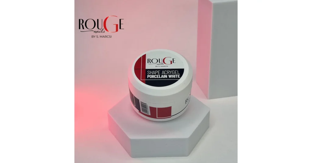 Rouge Nails Shape Acrygel Porcelain White